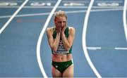 5 March 2021; Georgie Hartigan of Ireland after finishing fourth in her heat of the Women's 800m during the first session on day one of the European Indoor Athletics Championships at Arena Torun in Torun, Poland. Photo by Sam Barnes/Sportsfile