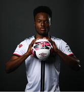4 March 2021; Ebuka Kwelele during a Dundalk portrait session ahead of the 2021 SSE Airtricity League Premier Division season at Oriel Park in Dundalk, Louth. Photo by Stephen McCarthy/Sportsfile
