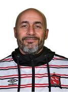 4 March 2021; Head coach Filippo Giovagnoli during a Dundalk portrait session ahead of the 2021 SSE Airtricity League Premier Division season at Oriel Park in Dundalk, Louth. Photo by Seb Daly/Sportsfile