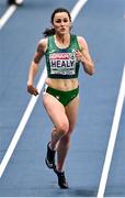 5 March 2021; Phil Healy of Ireland competes in her semi-final of the Women's 400m during the second session on day one of the European Indoor Athletics Championships at Arena Torun in Torun, Poland. Photo by Sam Barnes/Sportsfile