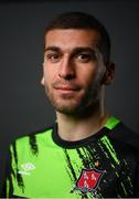 4 March 2021; Goalkeeper Alessio Abibi during a Dundalk portrait session ahead of the 2021 SSE Airtricity League Premier Division season at Oriel Park in Dundalk, Louth. Photo by Stephen McCarthy/Sportsfile