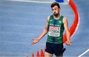 5 March 2021; John Fitzsimons of Ireland after his heat of the Men's 800m during the second session on day one of the European Indoor Athletics Championships at Arena Torun in Torun, Poland. Photo by Sam Barnes/Sportsfile