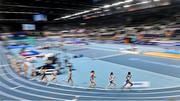 5 March 2021; A general view of the Women's 3000m Final during the second session on day one of the European Indoor Athletics Championships at Arena Torun in Torun, Poland. Photo by Sam Barnes/Sportsfile