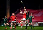 5 March 2021; Mike Haley of Munster in action against Ultan Dillane of Connacht during the Guinness PRO14 match between Munster and Connacht at Thomond Park in Limerick. Photo by David Fitzgerald/Sportsfile