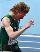 6 March 2021; Séan Tobin of Ireland after finishing fifth in his heat of the Men's 3000m during the first session on day two of the European Indoor Athletics Championships at Arena Torun in Torun, Poland. Photo by Sam Barnes/Sportsfile