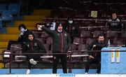 6 March 2021; Dundalk head coach Filippo Giovagnoli issues instructions during the Jim Malone Cup match between Drogheda United and Dundalk at Head In The Game Park in Drogheda, Louth. Photo by Stephen McCarthy/Sportsfile