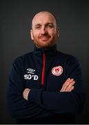 5 March 2021; Head coach Stephen O'Donnell during a St Patrick's Athletics portrait session ahead of the 2021 SSE Airtricity League Premier Division season at Ballyoulster United AFC in Celbridge, Kildare. Photo by Stephen McCarthy/Sportsfile
