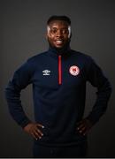 5 March 2021; Intern atheltic therapist David Mugalu during a St Patrick's Athletics portrait session ahead of the 2021 SSE Airtricity League Premier Division season at Ballyoulster United AFC in Celbridge, Kildare. Photo by Stephen McCarthy/Sportsfile