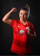 5 March 2021; Rachel Baynes during a Shelbourne portrait session ahead of the 2021 SSE Airtricity Women's National League season at Tolka Park in Dublin. Photo by Stephen McCarthy/Sportsfile
