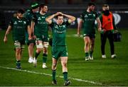 5 March 2021; Jack Carty of Connacht dejected following his side's defeat in the Guinness PRO14 match between Munster and Connacht at Thomond Park in Limerick. Photo by Ramsey Cardy/Sportsfile