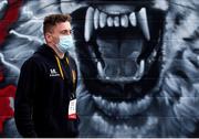 6 March 2021; Michael Lowry of Ulster arrives for the Guinness PRO14 match between Ulster and Leinster at Kingspan Stadium in Belfast. Photo by John Dickson/Sportsfile