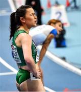 6 March 2021; Phil Healy of Ireland after finishing fourth in the Women's 400m final during the second session on day two of the European Indoor Athletics Championships at Arena Torun in Torun, Poland. Photo by Sam Barnes/Sportsfile
