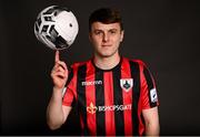 6 March 2021; Thomas McLaughlin during a Longford Town FC portraits session ahead of the 2021 SSE Airtricity League Premier Division season at Bishopsgate in Longford. Photo by Harry Murphy/Sportsfile