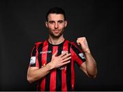 6 March 2021; Karl Chambers during a Longford Town FC portraits session ahead of the 2021 SSE Airtricity League Premier Division season at Bishopsgate in Longford. Photo by Harry Murphy/Sportsfile