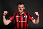 6 March 2021; Joe Gorman during a Longford Town FC portraits session ahead of the 2021 SSE Airtricity League Premier Division season at Bishopsgate in Longford. Photo by Harry Murphy/Sportsfile