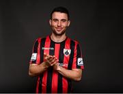 6 March 2021; Karl Chambers during a Longford Town FC portraits session ahead of the 2021 SSE Airtricity League Premier Division season at Bishopsgate in Longford. Photo by Harry Murphy/Sportsfile