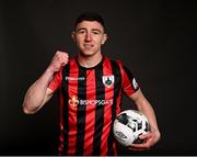 6 March 2021; Aaron Robinson during a Longford Town FC portraits session ahead of the 2021 SSE Airtricity League Premier Division season at Bishopsgate in Longford. Photo by Harry Murphy/Sportsfile