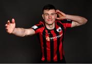 6 March 2021; Callum Warfield during a Longford Town FC portraits session ahead of the 2021 SSE Airtricity League Premier Division season at Bishopsgate in Longford. Photo by Harry Murphy/Sportsfile