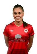 5 March 2021; Jess Gargan during a Shelbourne portrait session ahead of the 2021 SSE Airtricity Women's National League season at Tolka Park in Dublin. Photo by Stephen McCarthy/Sportsfile