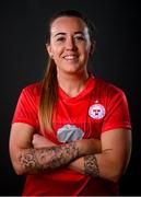 5 March 2021; Rebecca Creagh during a Shelbourne portrait session ahead of the 2021 SSE Airtricity Women's National League season at Tolka Park in Dublin. Photo by Stephen McCarthy/Sportsfile