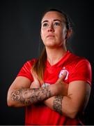 5 March 2021; Rebecca Creagh during a Shelbourne portrait session ahead of the 2021 SSE Airtricity Women's National League season at Tolka Park in Dublin. Photo by Stephen McCarthy/Sportsfile