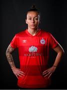 5 March 2021; Pearl Slattery during a Shelbourne portrait session ahead of the 2021 SSE Airtricity Women's National League season at Tolka Park in Dublin. Photo by Stephen McCarthy/Sportsfile