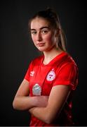 5 March 2021; Taylor White during a Shelbourne portrait session ahead of the 2021 SSE Airtricity Women's National League season at Tolka Park in Dublin. Photo by Stephen McCarthy/Sportsfile