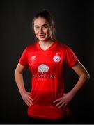 5 March 2021; Taylor White during a Shelbourne portrait session ahead of the 2021 SSE Airtricity Women's National League season at Tolka Park in Dublin. Photo by Stephen McCarthy/Sportsfile