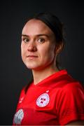 5 March 2021; Ciara Grant during a Shelbourne portrait session ahead of the 2021 SSE Airtricity Women's National League season at Tolka Park in Dublin. Photo by Stephen McCarthy/Sportsfile