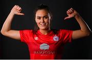 5 March 2021; Jess Gargan during a Shelbourne portrait session ahead of the 2021 SSE Airtricity Women's National League season at Tolka Park in Dublin. Photo by Stephen McCarthy/Sportsfile