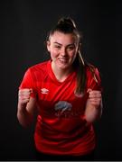 5 March 2021; Mia Dodd during a Shelbourne portrait session ahead of the 2021 SSE Airtricity Women's National League season at Tolka Park in Dublin. Photo by Stephen McCarthy/Sportsfile