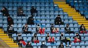 6 March 2021; Cork City substitutes in the stand during the pre-season friendly match between Waterford and Cork City at the RSC in Waterford. Photo by Seb Daly/Sportsfile