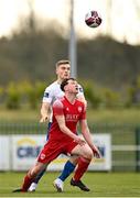 6 March 2021; Cian Murphy of Cork City in action against Cameron Evans of Waterford during the pre-season friendly match between Waterford and Cork City at the RSC in Waterford. Photo by Seb Daly/Sportsfile