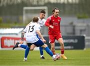 6 March 2021; Dylan McGlade of Cork City in action against Jack Stafford, behind, and James Waite of Waterford during the pre-season friendly match between Waterford and Cork City at the RSC in Waterford. Photo by Seb Daly/Sportsfile