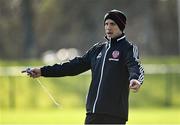6 March 2021; Derry City first team coach Mark McChrystal before the Pre-Season Friendly match between Bohemians and Derry City at the AUL Complex in Clonshaugh, Dublin. Photo by Piaras Ó Mídheach/Sportsfile