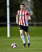 6 March 2021; Ciarán Coll of Derry City during the Pre-Season Friendly match between Bohemians and Derry City at the AUL Complex in Clonshaugh, Dublin. Photo by Piaras Ó Mídheach/Sportsfile