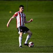 6 March 2021; Ciarán Coll of Derry City during the Pre-Season Friendly match between Bohemians and Derry City at the AUL Complex in Clonshaugh, Dublin. Photo by Piaras Ó Mídheach/Sportsfile