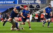 6 March 2021; Michael Bent of Leinster during the Guinness PRO14 match between Ulster and Leinster at Kingspan Stadium in Belfast. Photo by Ramsey Cardy/Sportsfile