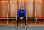 11 March 2021; Bohemian FC have today announced the signing of an 18-year lease at the Dublin City University training facilities in Glasnevin. Pictured in the Bohemian FC dressing room is club captain Keith Buckley, at DCU Sport Centre in Glasnevin, Dublin. Photo by Seb Daly/Sportsfile