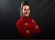 9 March 2021; Student Athletic Therapist Alexa Banaghan during a Cork City portrait session ahead of the 2021 SSE Airtricity Women's National League season at Bishopstown Stadium in Cork. Photo by Eóin Noonan/Sportsfile