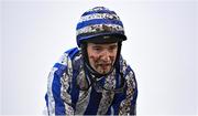 10 March 2021; Jockey Jamie Moore following the Wexford Mares Maiden hurdle at Wexford Racecourse in Wexford. Photo by David Fitzgerald/Sportsfile