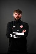 11 March 2021; Paddy McCourt during a Derry City portrait session ahead of the 2021 SSE Airtricity League Premier Division season at Ryan McBride Bradywell Stadium in Derry.  Photo by Stephen McCarthy/Sportsfile