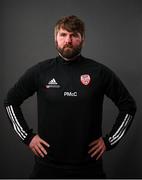 11 March 2021; Technical director Paddy McCourt during a Derry City portrait session ahead of the 2021 SSE Airtricity League Premier Division season at Ryan McBride Bradywell Stadium in Derry.  Photo by Stephen McCarthy/Sportsfile