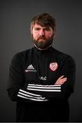 11 March 2021; Technical director Paddy McCourt during a Derry City portrait session ahead of the 2021 SSE Airtricity League Premier Division season at Ryan McBride Bradywell Stadium in Derry.  Photo by Stephen McCarthy/Sportsfile