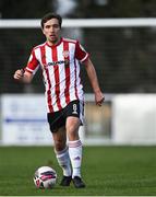 6 March 2021; Joe Thomson of Derry City during the Pre-Season Friendly match between Bohemians and Derry City at the AUL Complex in Clonshaugh, Dublin. Photo by Piaras Ó Mídheach/Sportsfile