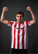11 March 2021; Joe Thomson during a Derry City portrait session ahead of the 2021 SSE Airtricity League Premier Division season at Ryan McBride Bradywell Stadium in Derry.  Photo by Stephen McCarthy/Sportsfile