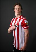 11 March 2021; William Fitzgerald during a Derry City portrait session ahead of the 2021 SSE Airtricity League Premier Division season at Ryan McBride Bradywell Stadium in Derry.  Photo by Stephen McCarthy/Sportsfile