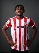 11 March 2021; Danny Lupano during a Derry City portrait session ahead of the 2021 SSE Airtricity League Premier Division season at Ryan McBride Bradywell Stadium in Derry.  Photo by Stephen McCarthy/Sportsfile