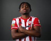 11 March 2021; Danny Lupano during a Derry City portrait session ahead of the 2021 SSE Airtricity League Premier Division season at Ryan McBride Bradywell Stadium in Derry.  Photo by Stephen McCarthy/Sportsfile
