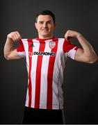 11 March 2021; Ciarán Coll during a Derry City portrait session ahead of the 2021 SSE Airtricity League Premier Division season at Ryan McBride Bradywell Stadium in Derry.  Photo by Stephen McCarthy/Sportsfile